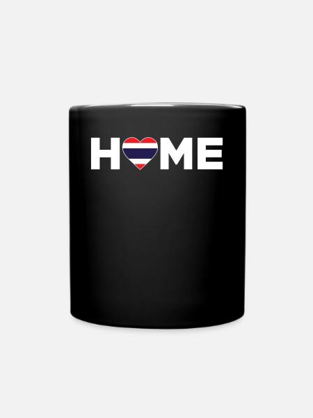 Thailand Heimat Thailand Flagge Thailand Liebe - Tasse einfarbig - Schwarz