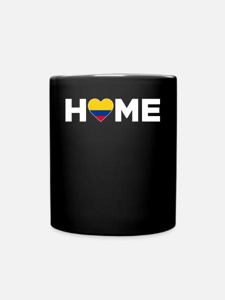 Colombia Homeland Colombia Flag - Full Colour Mug - black