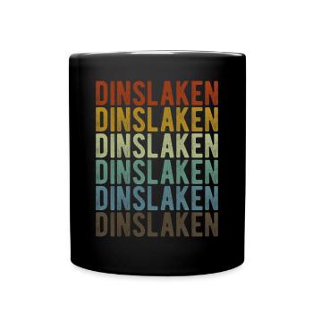 Dinslaken Stadt Retro Vintage - Tasse einfarbig - Schwarz - Vorne