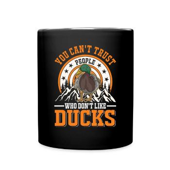 Duck Gift Duck Duck Breeder - Full Colour Mug - black - Front