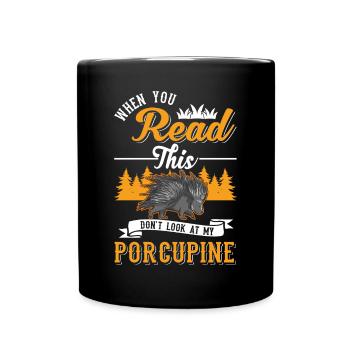 Amateur de porc-épic Porc-épic - Mug uni - noir - Devant