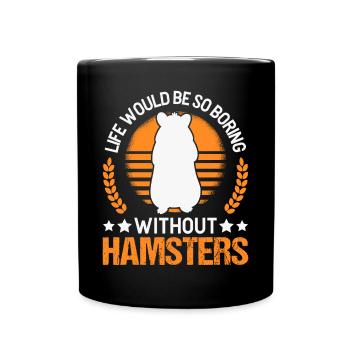 Hamster Owner Golden Hamster Hamster - Full Colour Mug - black - Front
