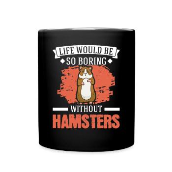 Hamster Owner Golden Hamster Hamster - Full Colour Mug - black - Front