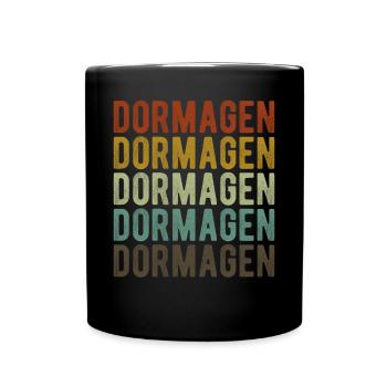 Dormagen Stadt Retro Vintage - Tasse einfarbig - Schwarz - Vorne