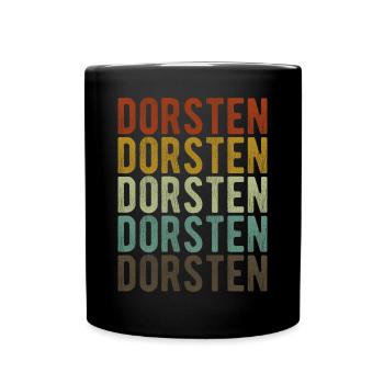 Dorsten Stadt Retro Vintage - Tasse einfarbig - Schwarz - Vorne