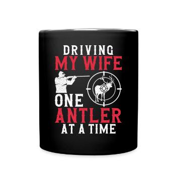 Buck Deer Hunting Hunter Femme - Mug uni - noir - Devant