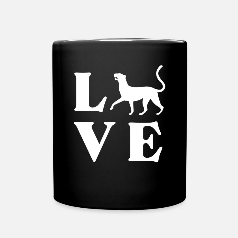 Jaguar Geschenkidee - Tasse einfarbig - Schwarz