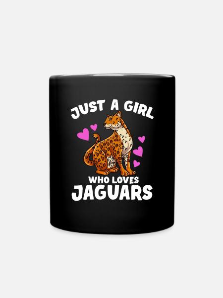 Jaguar Geschenkidee - Tasse einfarbig - Schwarz