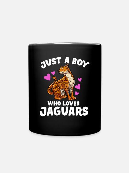 Jaguar Geschenkidee - Tasse einfarbig - Schwarz