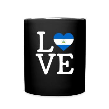 I love Nicaragua, nicaragua - Full Colour Mug - black - Front