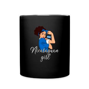 Nicaraguan girl, nicaragua - Full Colour Mug - black - Front