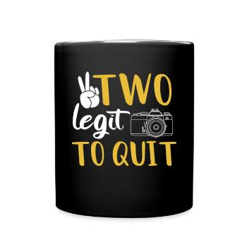 Deux légitimes au drôle de thème hip-hop 2. - Mug uni - noir - Devant
