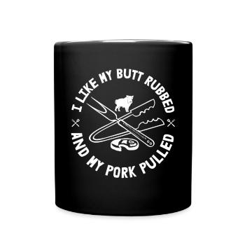 J’aime My Butt, The Funny Grill Bbq - Mug uni - noir - Devant