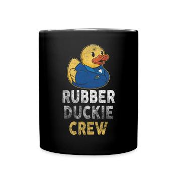Rubber Duck Rubber Duckie Crew - Tasse einfarbig - Schwarz - Vorne