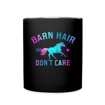 Scheune Haare Für Das Reitmädchen Reiter - Tasse einfarbig - Schwarz - Vorne