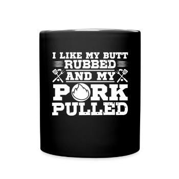 J’aime My Butt, The Funny Grill Bbq - Mug uni - noir - Devant