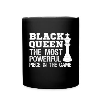 Black Queen The Most Powerful Figure - Full Colour Mug - black - Front