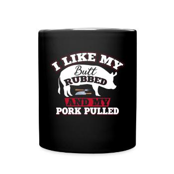 J’aime My Butt, The Funny Grill Bbq - Mug uni - noir - Devant