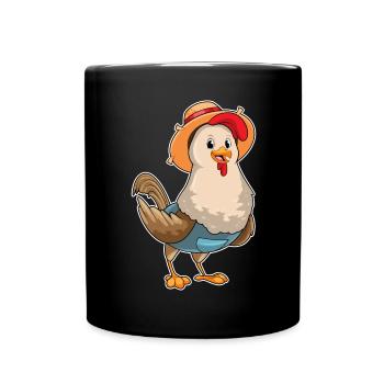 Chicken Farmer Farm - Full Colour Mug - black - Front