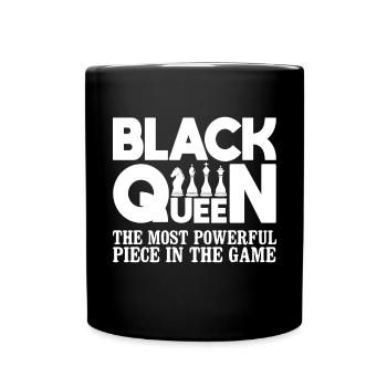 Black Queen Strongest Piece Chess - Full Colour Mug - black - Front