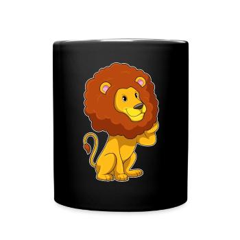 Coiffure Lion Afro - Mug uni - noir - Devant