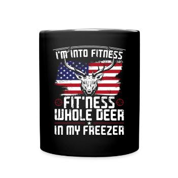 Chasseur de cerfs de Buck Américain - Mug uni - noir - Devant