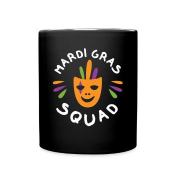 Mardi Gras Squad - Tasse einfarbig - Schwarz - Vorne