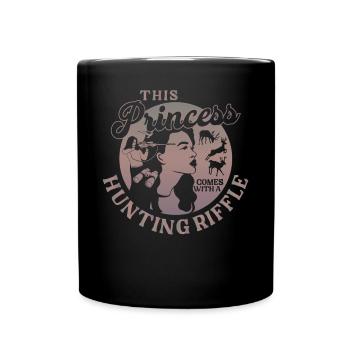 Buck Deer Hunting Hunter Girl This - Full Colour Mug - black - Front