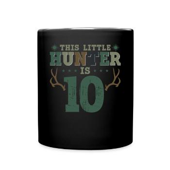 Buck Deer Hunting Hunter Kid 10ème - Mug uni - noir - Devant