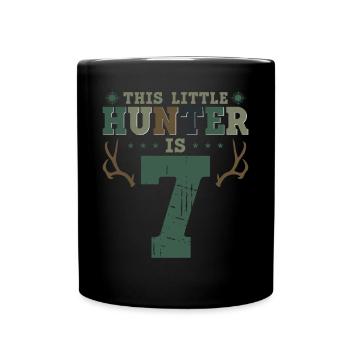 Buck Deer Hunting Hunter Kid 7ème - Mug uni - noir - Devant
