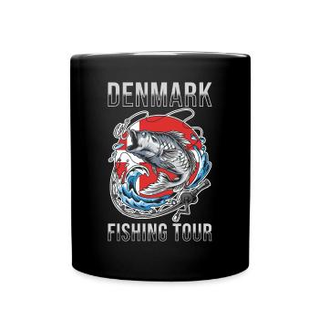 Voyage de pêche Danemark - Mug uni - noir - Devant
