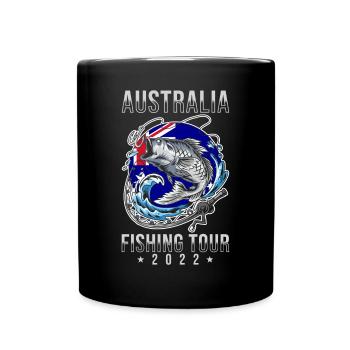 Circuit de pêche Australie 2022 - Mug uni - noir - Devant