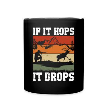 Buck Deer Hunting Hunter If It - Full Colour Mug - black - Front