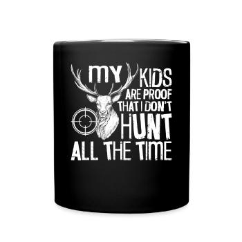 Chasseur de cerfs Buck Mes Enfants - Mug uni - noir - Devant