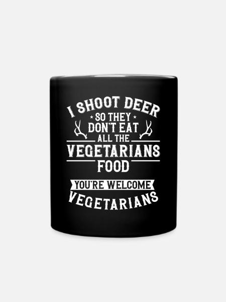 Buck Deer Hunting Hunter - Tasse einfarbig - Schwarz