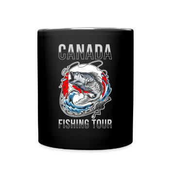 Voyage de pêche Canada - Mug uni - noir - Devant