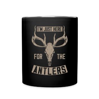 Buck Deer Hunting Hunter Vintage - Mug uni - noir - Devant
