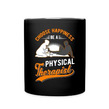 Physiotherapist Physiotherapy Physio - Full Colour Mug - black - Front