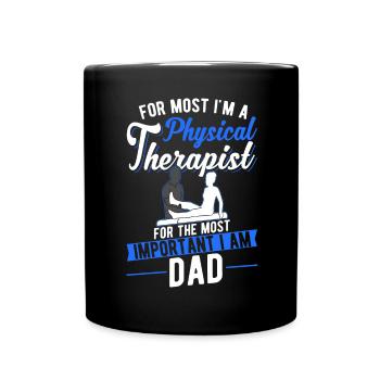 Physiothérapeute Père Physiothérapie Papa Physio - Mug uni - noir - Devant