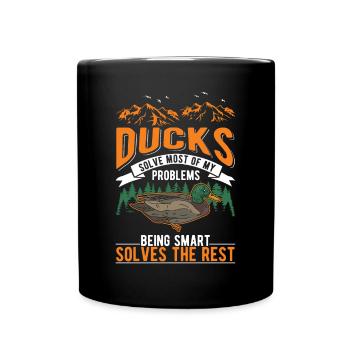 Duck Gift Duck Duck Breeder - Full Colour Mug - black - Front