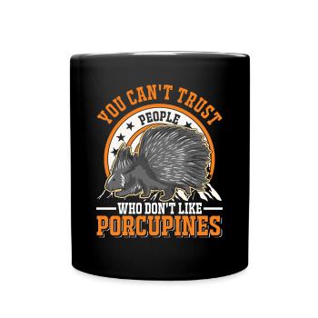 Amateur de porc-épic Porc-épic - Mug uni - noir - Devant