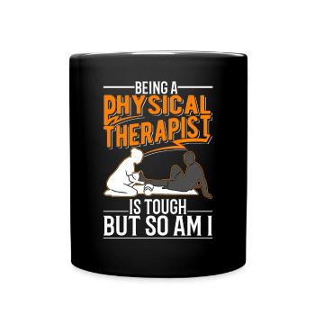 Physiotherapist Physiotherapy Physio - Full Colour Mug - black - Front