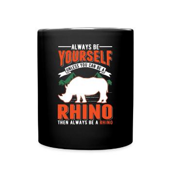 Rhinocéros Rhinocéros - Mug uni - noir - Devant