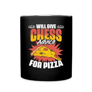 Chess Lesson Funny Board Game Enthusiast - Full Colour Mug - black - Front