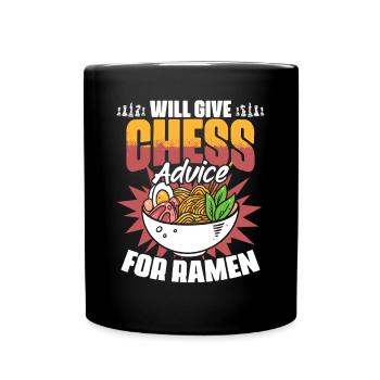 Chess Lesson Funny Board Game Enthusiast - Full Colour Mug - black - Front