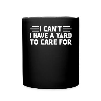 Je ne peux pas avoir à m’occuper de la cour - Mug uni - noir - Devant