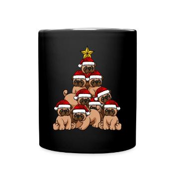 Arbre de Noël Carlin pour chien - Mug uni - noir - Devant
