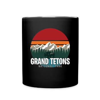 Grand Teton Buffalo National Park Souvenir Wyoming - Mug uni - noir - Devant