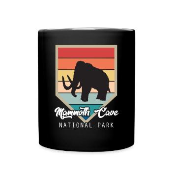 Nationalpark Souvenir Mammoth Cave Kentucky Wander - Tasse einfarbig - Schwarz - Vorne
