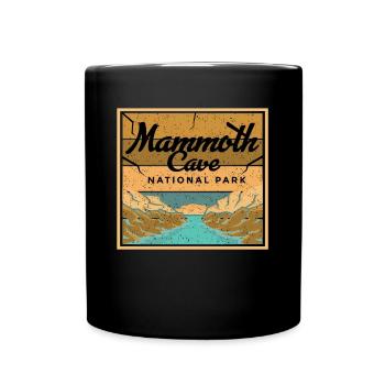 Mammoth Cave Kentucky Nationalpark Souvenir - Tasse einfarbig - Schwarz - Vorne